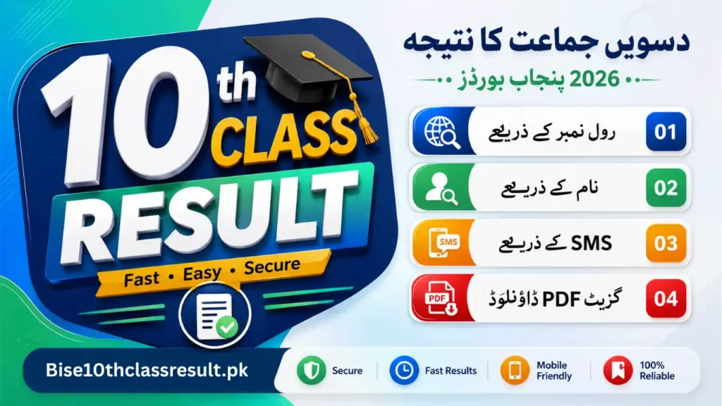 How to Check BISE Lahore 10th class Result 2026