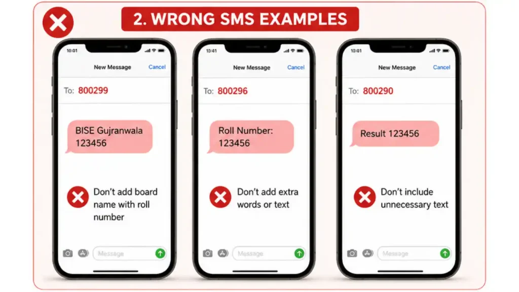 Wrong SMS Examples